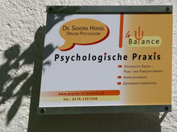 'Psyche in Balance' - Praxisschild Praxisschild